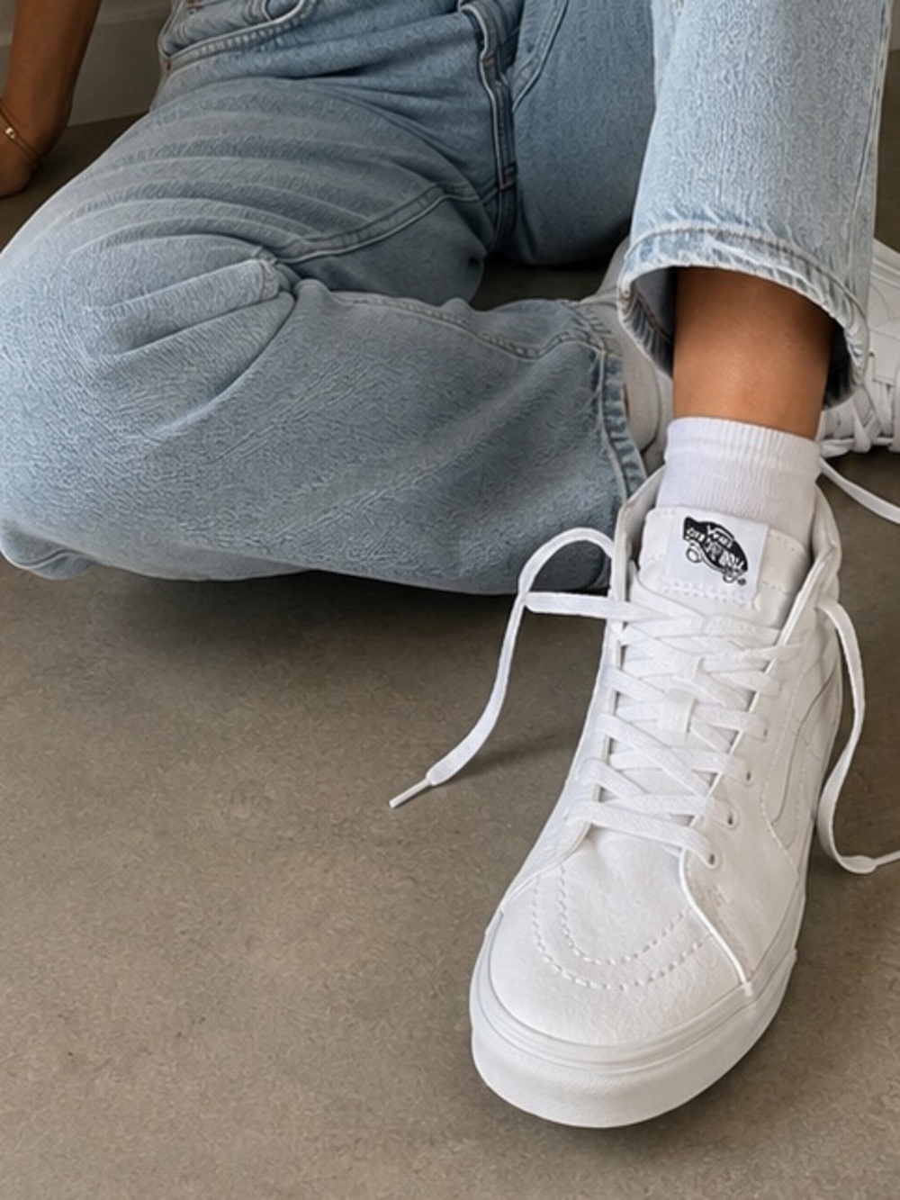 Vans Adult Unisex Sneakers & Athletic Shoes True White Vans SK8-Hi Platform 2.0